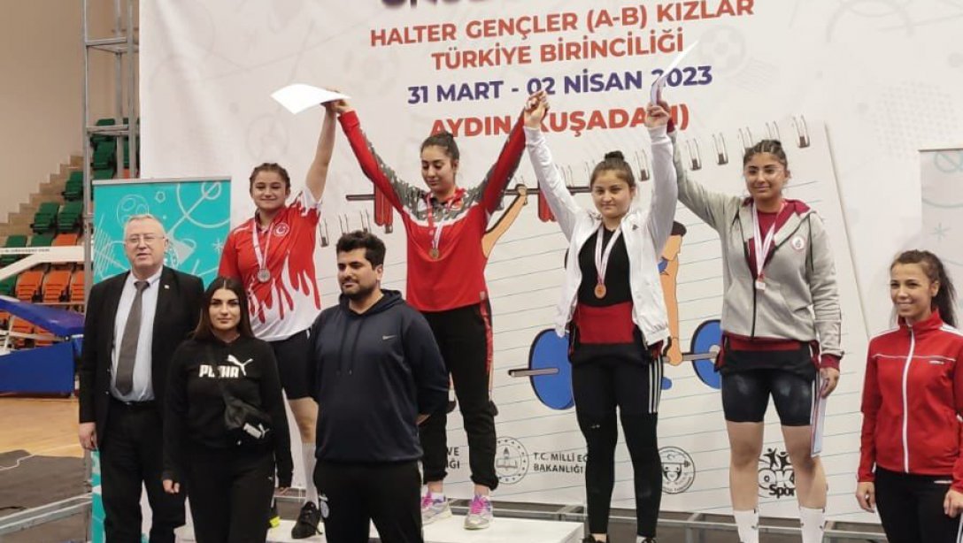 Okullar Arası Genç Kızlar A-B Türkiye Halter Şampiyonası Başarımız